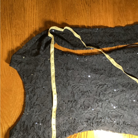 jump apparel short navy dress lace bodycon size 2 EUC - Picture 4 of 7